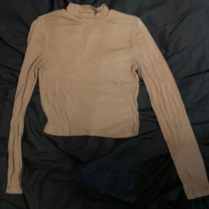 Forever 21 taupe long sleeve shirt